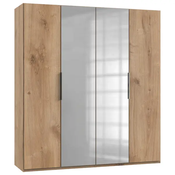 Dulap Cu Uși Rotative, 200/216/58 cm, culoare lemn stejar
