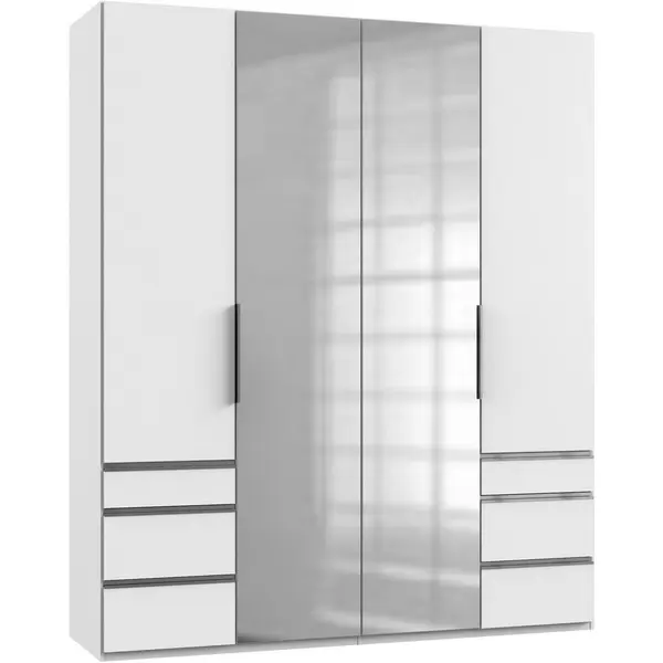 Dulap Cu Uși Rotative, 200/236/58 cm, alb