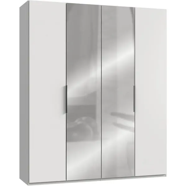 Dulap Cu Uși Rotative, 200/236/58 cm, alb