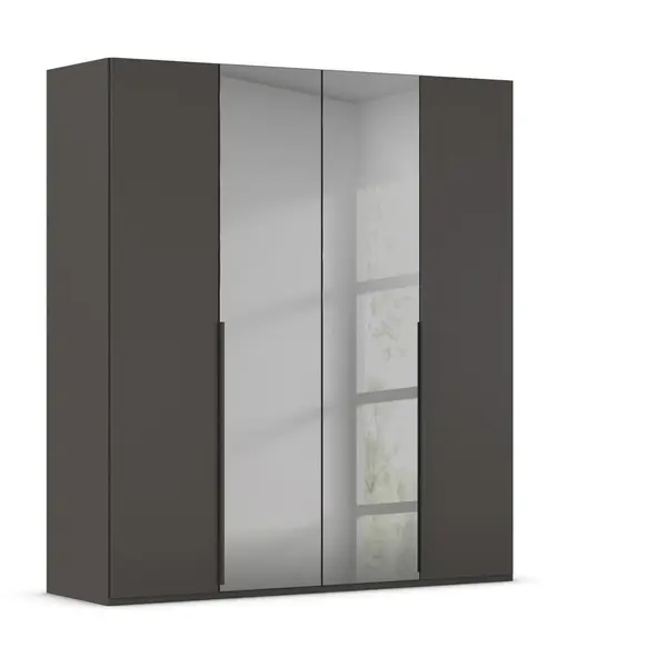 Dulap Cu Uși Rotative, 201/223/61 cm, grafit, gri
