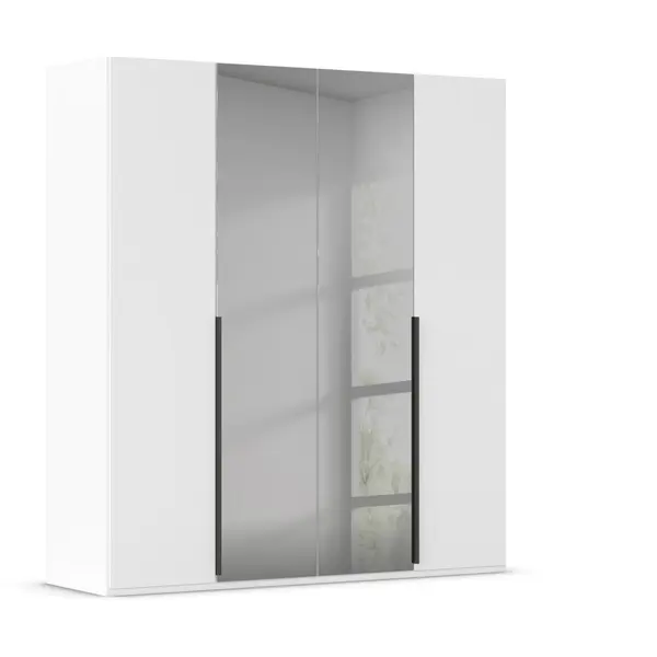 Dulap Cu Uși Rotative, 201/223/61 cm, gri, alb