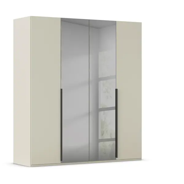 Dulap Cu Uși Rotative, 201/223/61 cm, gri, șampanie