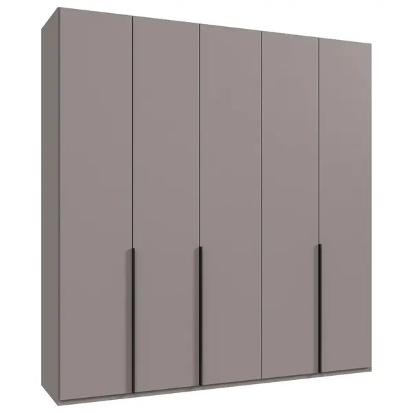 Dulap Cu Uși Rotative, 225/236/58 cm, gri, sahara