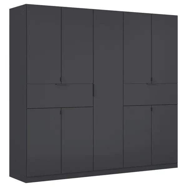 Dulap Cu Uși Rotative, 226/210/54 cm, gri