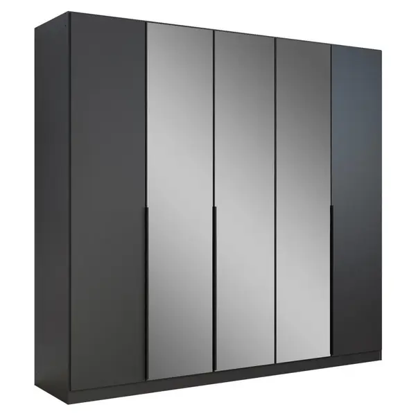 Dulap Cu Uși Rotative, 226/210/54 cm, gri