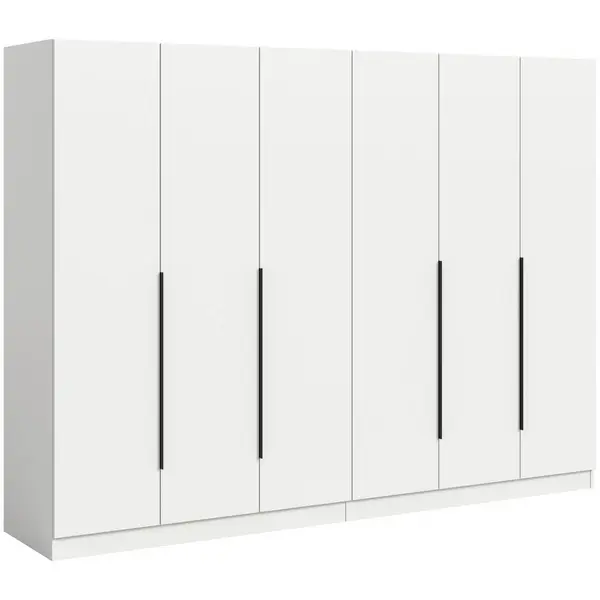 Dulap Cu Uși Rotative, 240/181/52 cm, alb