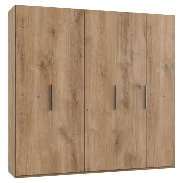 Dulap Cu Uși Rotative, 250/236/58 cm, culoare lemn stejar