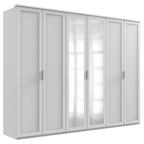 Dulap Cu Uși Rotative, 270/210/58 cm, alb