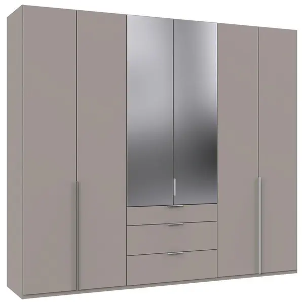 Dulap Cu Uși Rotative, 270/236/58 cm, gri, sahara