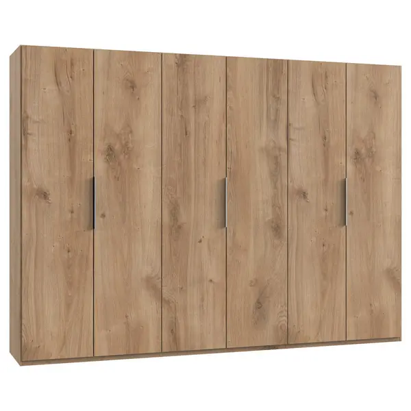 Dulap Cu Uși Rotative, 300/216/58 cm, culoare lemn stejar