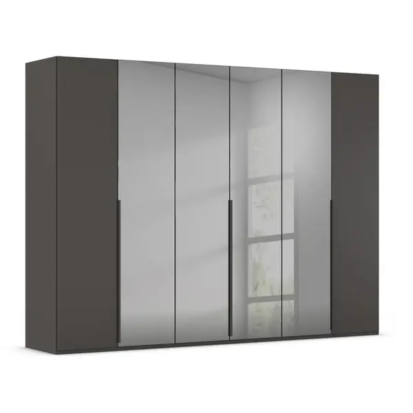 Dulap Cu Uși Rotative, 301/223/61 cm, grafit, gri