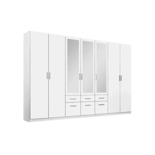 Dulap Cu Uși Rotative, 315/229/54 cm, alb