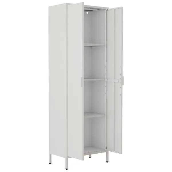 Dulap Cu Uși Rotative, 60/180/35 cm, alb