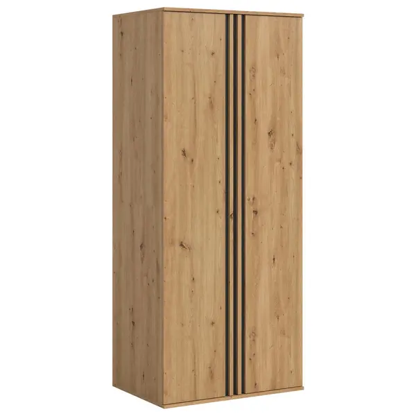 Dulap Cu Uși Rotative, 80/192/56 cm, antracit, stejar Artisan