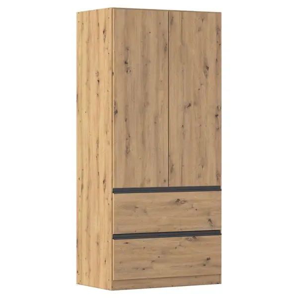 Dulap Cu Uși Rotative, 91/197/54 cm, stejar Artisan