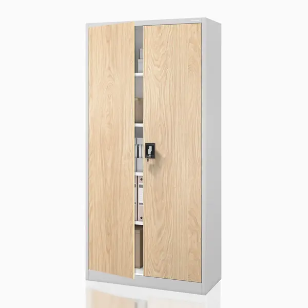 Dulap de birou pentru documente gri / stejar sonoma: Eco Design JAN 900 x 1850 x 400 mm Dulap de birou pentru documente gri / stejar sonoma: Eco Design JAN 900 x 1850 x 400 mm