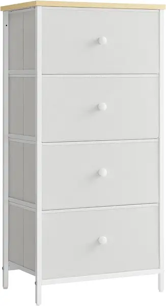 Dulap de depozitare, Songmics, Alb, 30 x 45 x 91.7 cm