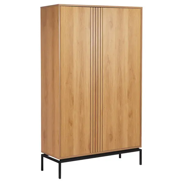 Dulap De Nuntă, 110/180/40 cm, culoare natur, negru