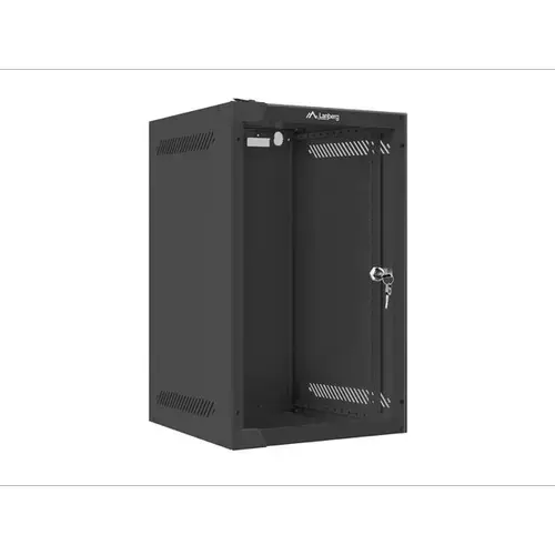 Dulap de perete Lanberg 9U, 10inch, 280x310mm, WF10-2309-10B, max 20 kg (Negru)