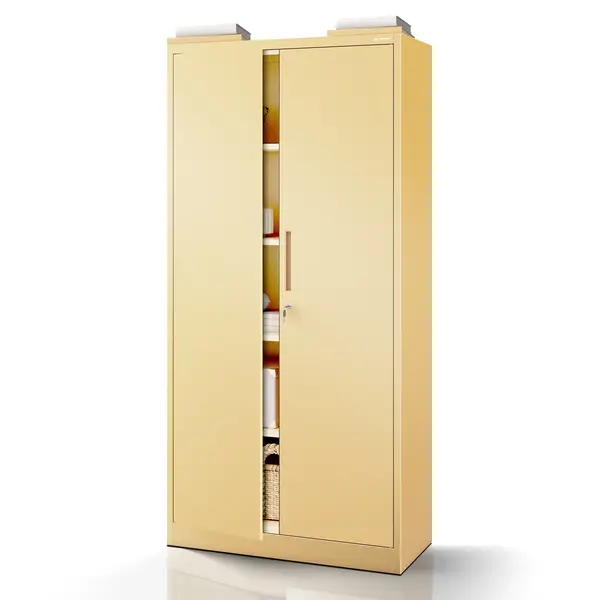 Dulap depozitare cu incuietoare JAN, 900 x 1850 x 400 mm, Fresh Style: bej Dulap depozitare cu încuietoare JAN, 900 x 1850 x 400 mm, Fresh Style: bej