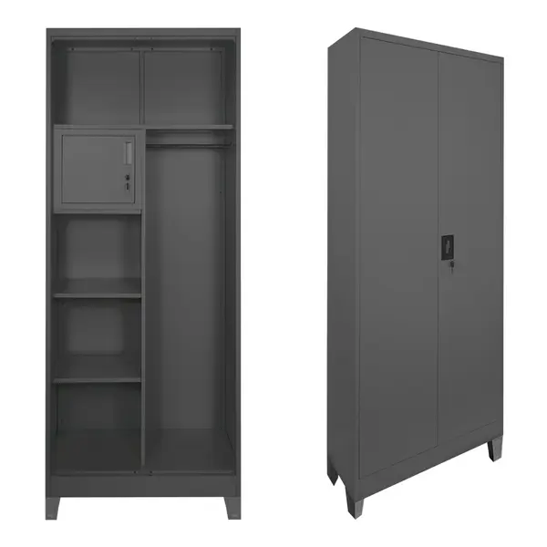 Dulap din metal, compartimentat,, Zogi, Pako, Antracit 70x40x190 cm