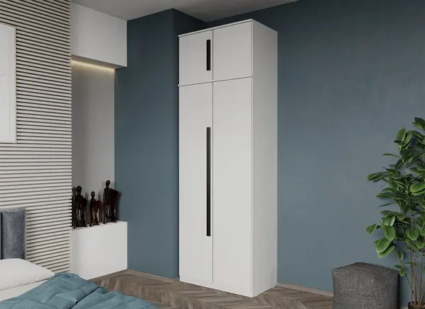 Dulap dormitor 2 usi Alb 83 x 240,3 cm - Dallas