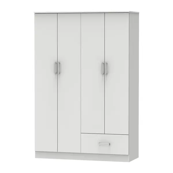 Dulap dormitor Karter Pako World Alb 121x48x180 cm