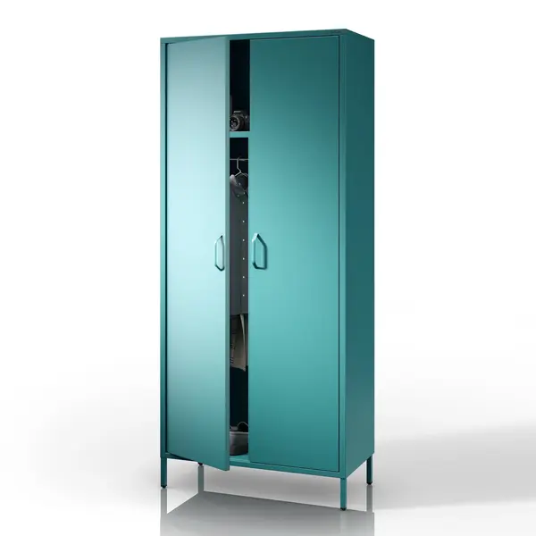 Dulap haine FLAVIO, 800 x 1850 x 450 mm, Modern: verde marin Dulap haine FLAVIO, 800 x 1850 x 450 mm, Modern: verde marin