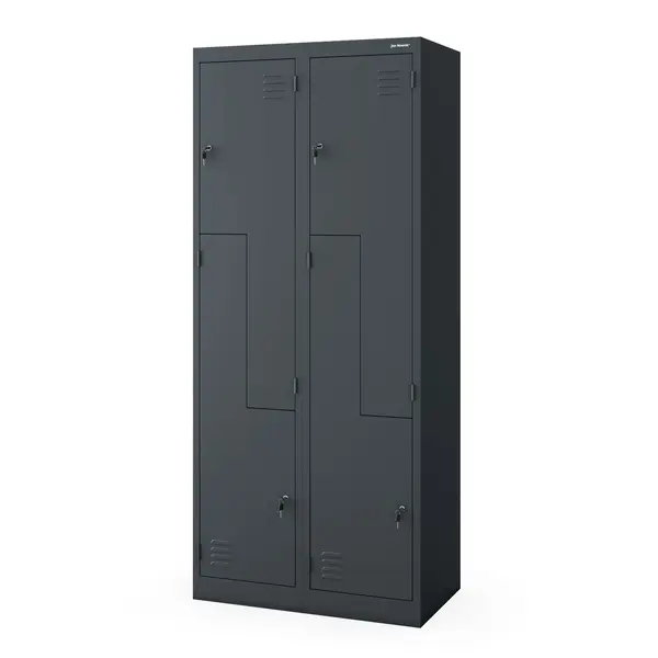 Dulap haine metalic tip L JULIA, 800 x 1850 x 450 mm, antracit Dulap haine metalic tip L JULIA, 800 x 1850 x 450 mm, antracit
