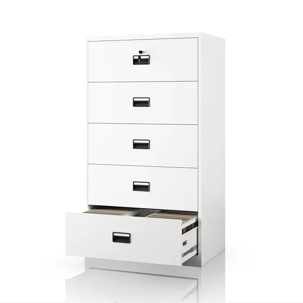 Dulap metalic alb pentru dosare: SARA XL V5, 900 x 1620 x 600 mm Dulap cartotecă metalic, alb, 900x1620x600 mm: SARA XL V5