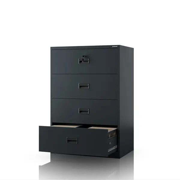 Dulap metalic culoare antracit pentru dosare: SARA XL V4, 900 x 1320 x 600 mm Dulap cartotecă metalic, antracit, 900x1320x600 mm: SARA XL V4