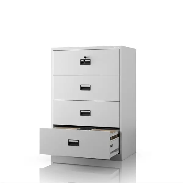 Dulap metalic gri pentru dosare: SARA XL V4, 900 x 1320 x 600 mm Dulap cartotecă metalic, gri, 900x1320x600 mm: SARA XL V4