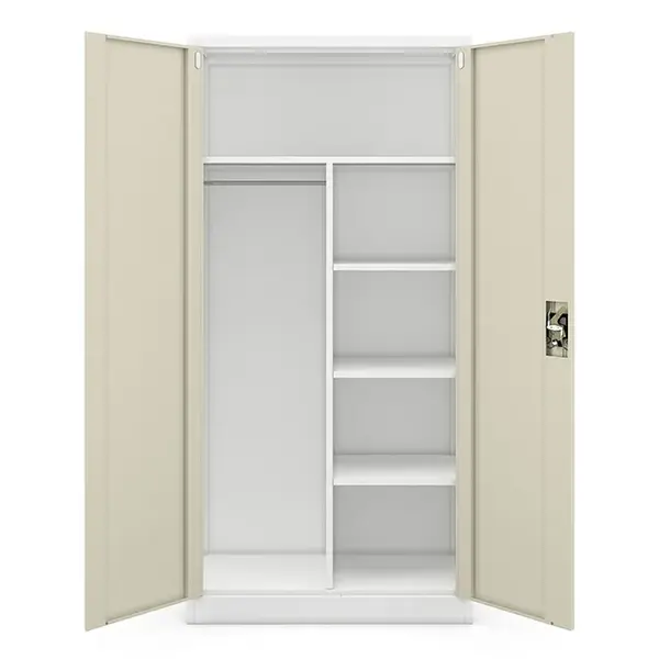 Dulap metalic multifunctional alb / stejar sonoma: Eco Design DAWID, 900 x 1850 x 450 mm Dulap metalic multifuncțional alb / stejar sonoma, 900x1850x450 mm: DAWID Eco Design