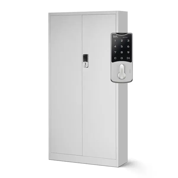 Dulap metalic pentru birou DANIEL, 900 x 1850 x 400 mm, gri Dulap metalic pentru birou DANIEL, 900 x 1850 x 400 mm, gri