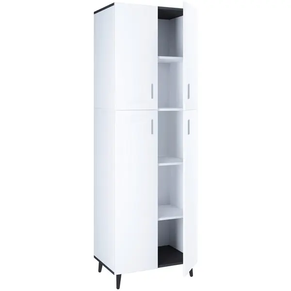 Dulap Multifuncțional, 60/184/33 cm, antracit, alb