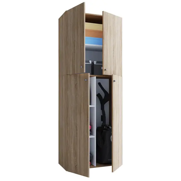 Dulap Multifuncțional, 70/182/37 cm, culoare lemn stejar