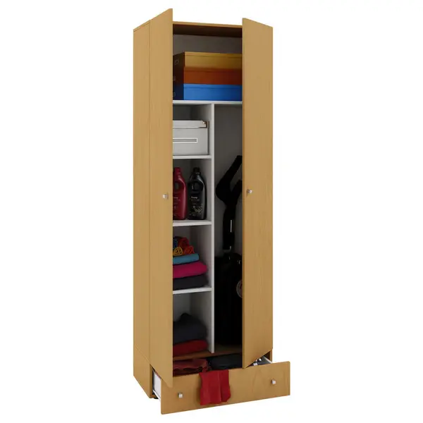 Dulap Multifuncțional, 70/198/39 cm, culoare lemn fag