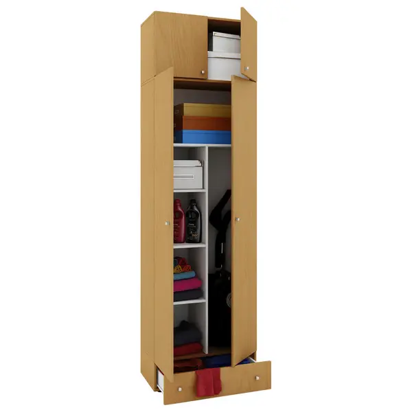 Dulap Multifuncțional, 70/238/39 cm, culoare lemn fag