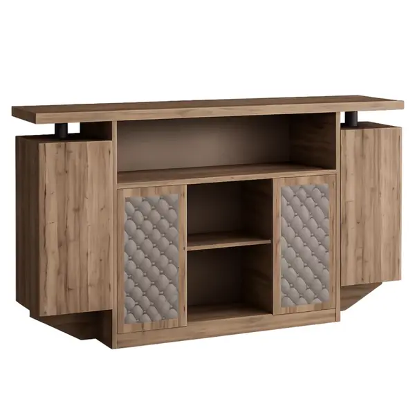 Dulap multifuncțional cu polițe și uși, PAL melaminat E1 50 mm, W2400&times;D400&times;H1200 mm
