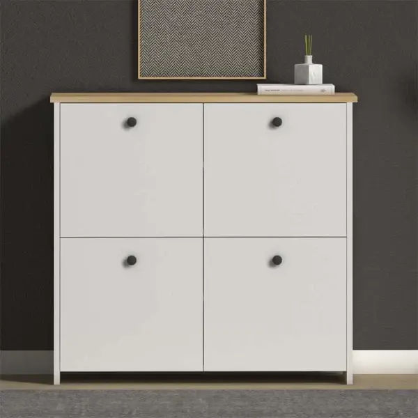 Dulap multifunctional Tetra cu 4 usi, 90 x 35 x 90 cm