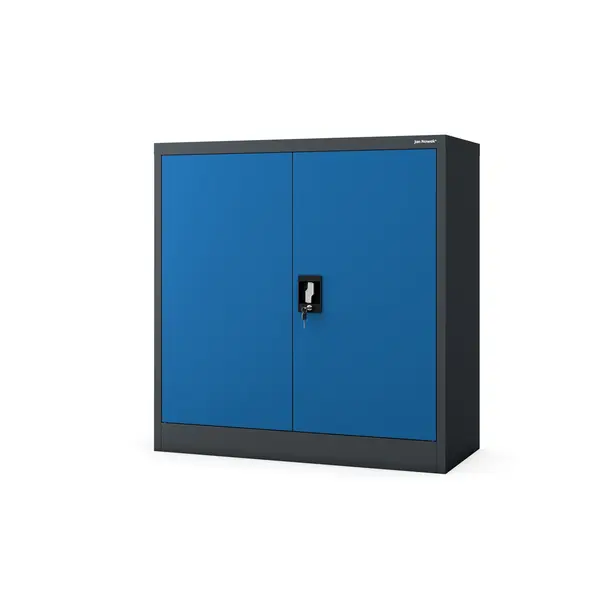 Dulap pentru dosare cu cheie BEATA, 900 x 930 x 400 mm, albastru-antracit Dulap pentru dosare cu cheie BEATA, 900 x 930 x 400 mm, albastru-antracit