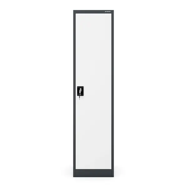 Dulap pentru dosare cu incuietoare antracit-alb: ALEX 450 x 1850 x 400 mm Dulap cartotecă cu încuietoare pentru dosare antracit-alb, 450x1850x400 mm: ALEX
