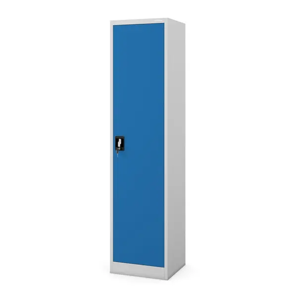 Dulap pentru dosare cu incuietoare gri-albastru: ALEX 450 x 1850 x 400 mm Dulap cartotecă cu încuietoare pentru dosare gri-albastru, 450x1850x400 mm: ALEX