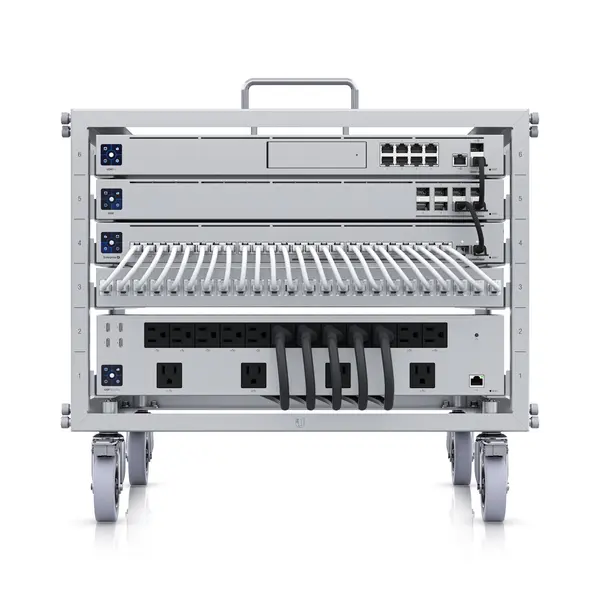 Dulap pentru servere Ubiquiti - Toolless Mini Rack, 6U, argintiu