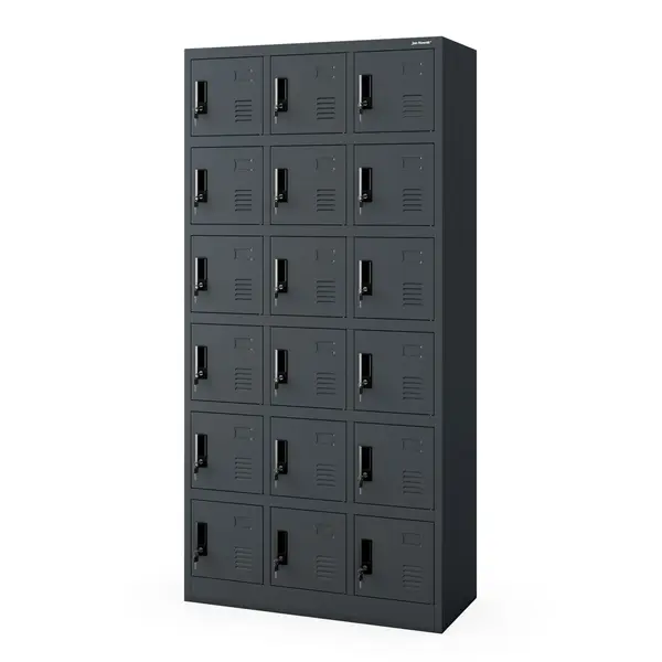 Dulap social cu compartimente KAROL, 900 x 1850 x 400 mm, antracit Dulap social cu compartimente KAROL, 900 x 1850 x 400 mm, antracit
