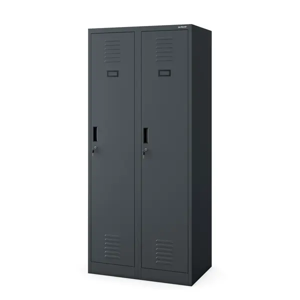 Dulap social cu patru compartimente KACPER, 800 x 1800 x 500 mm, antracit Dulap social cu patru compartimente KACPER, 800 x 1800 x 500 mm, antracit