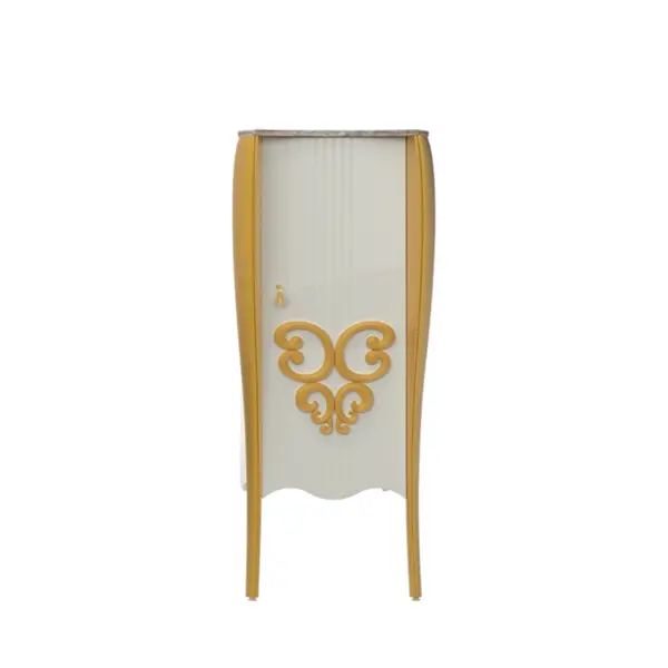 Dulap soldat baie Pierre Cardin Hermitage alb 70x162 cm