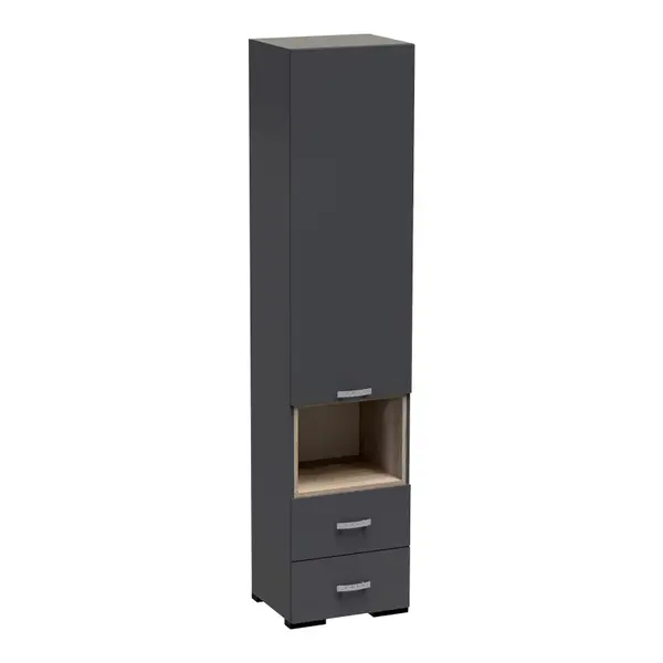Dulap soldat Toscana, Antracit, 50x42x222 cm