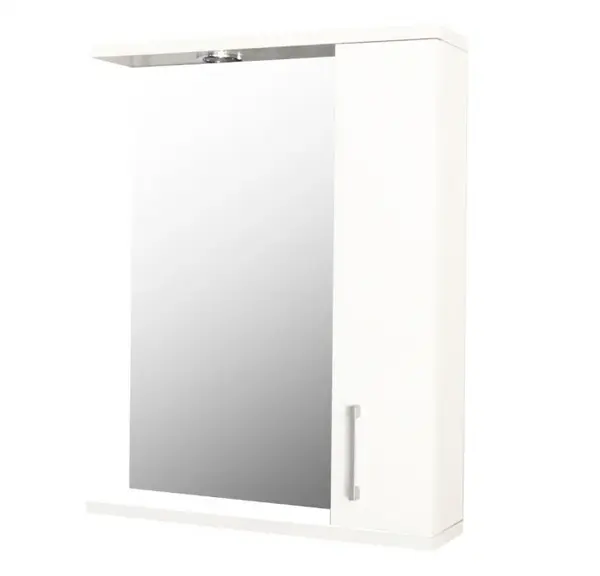 Dulap suspendat baie PROMO cu oglinda, montat, alb, 50x60 cm