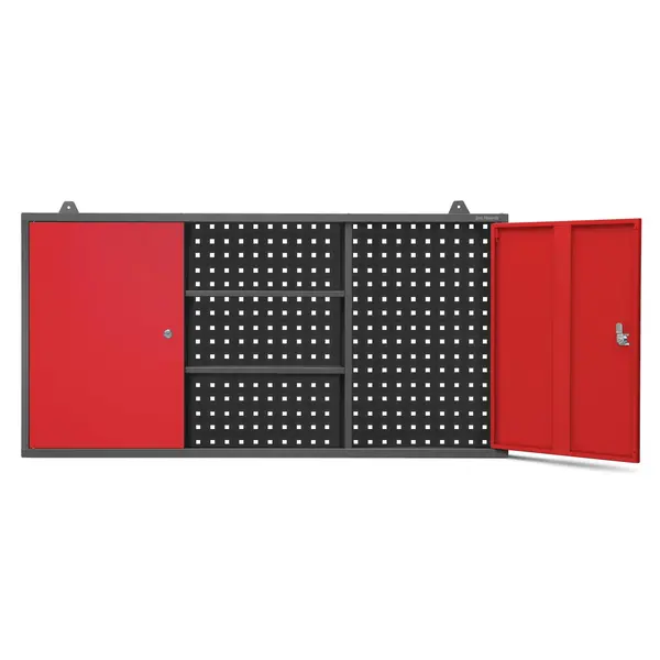 Dulap suspendat garaj BEN, 1200 x 600 x 200 mm: antracit-rosu Dulap suspendat garaj BEN, 1200 x 600 x 200 mm: antracit-roșu